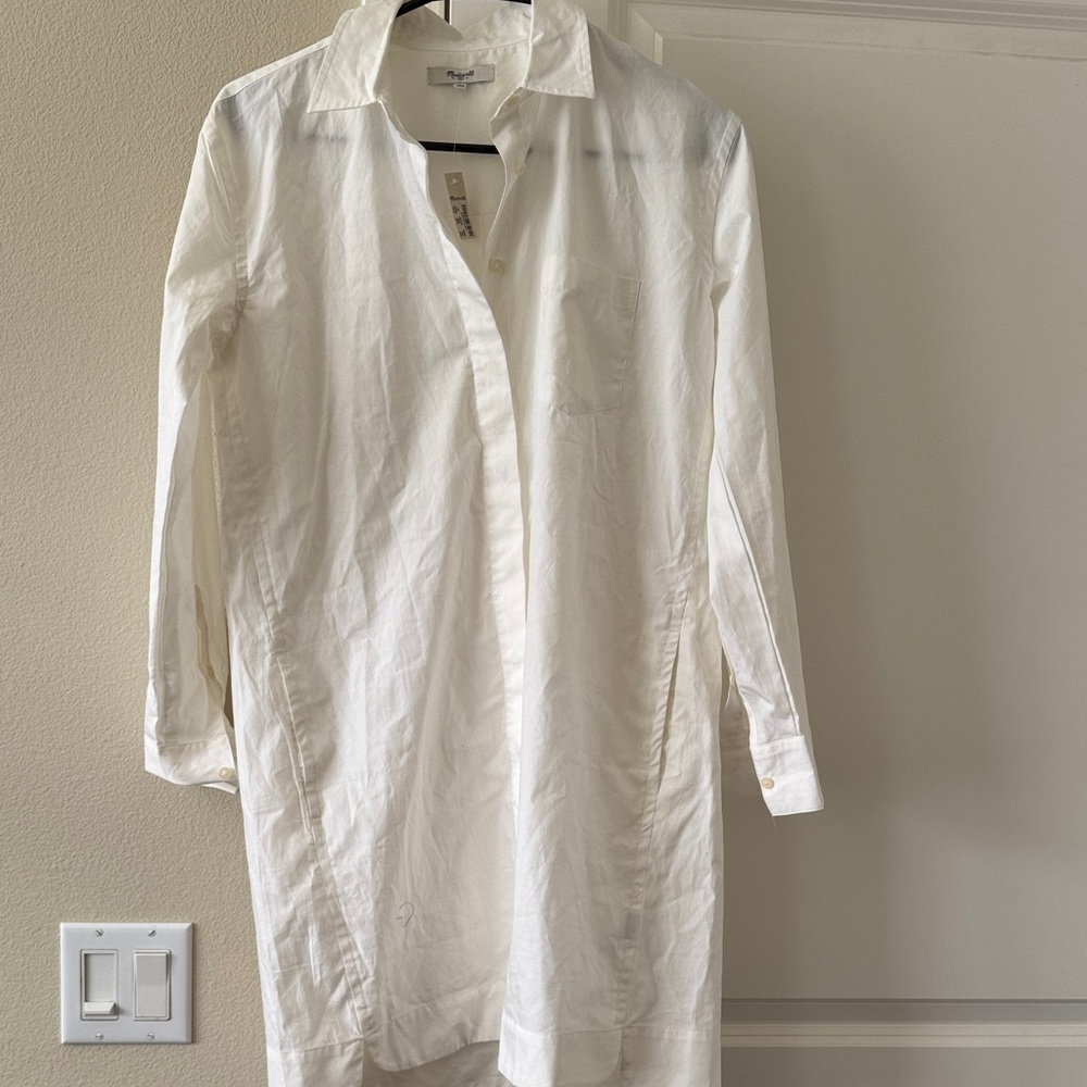 Madewell White Midi Dress